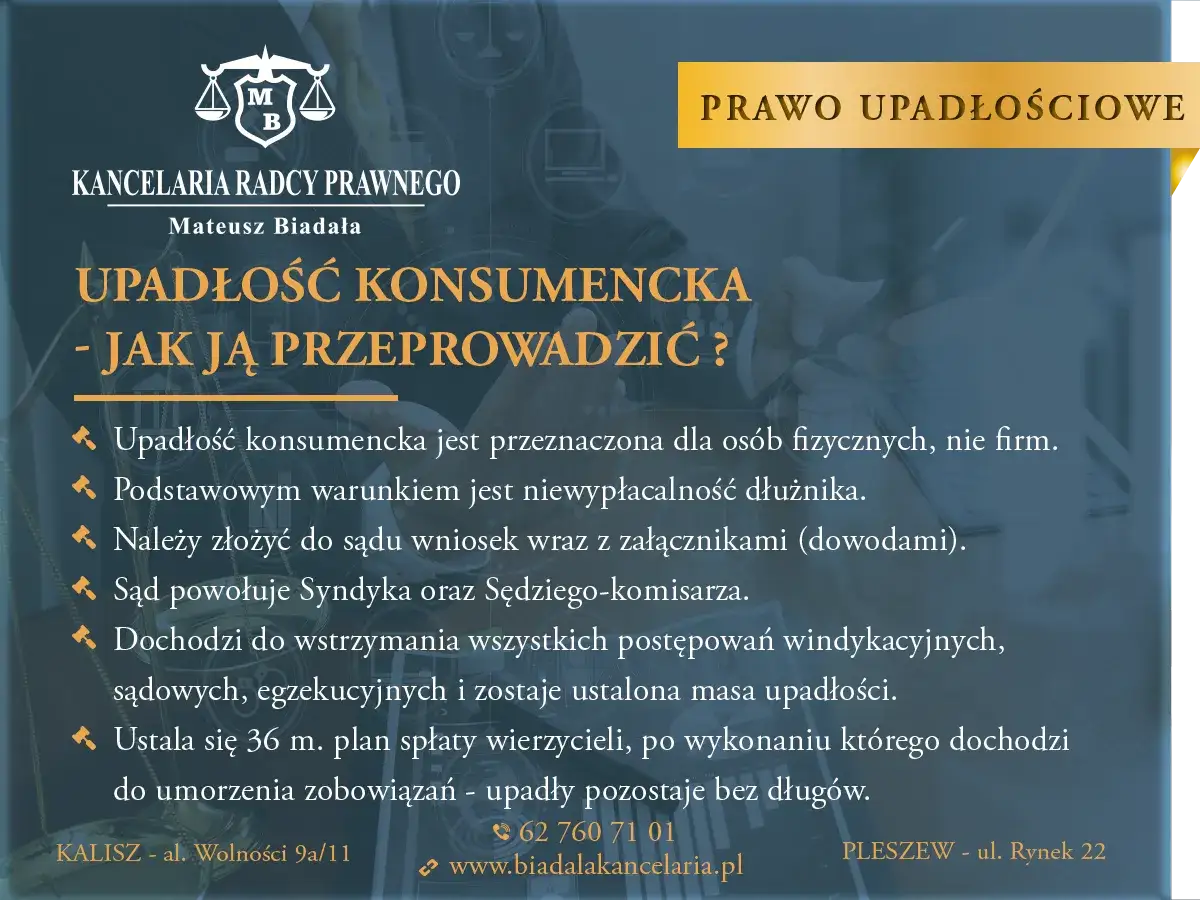 różne składniki majątku upadłość konsumencka